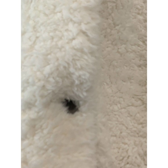 Plush X Revolve Women’s Cream Brown Sherpa Hooded Jacket NEW Size Small - Picture 5 of 10